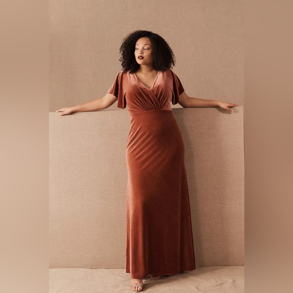 Jenny Yoo x Anthropologie Ellis Dress, English Rose, Size 12